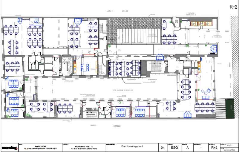 Location de bureau de 2 916 m² à Paris 10 - 75010 plan - 1