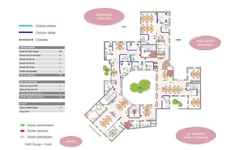 Location de bureau de 3 210 m² à Paris 10 - 75010 plan - 1