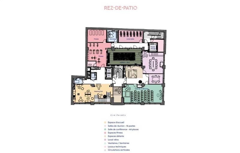 Location de bureau de 2 509 m² à Paris 10 - 75010 plan - 1