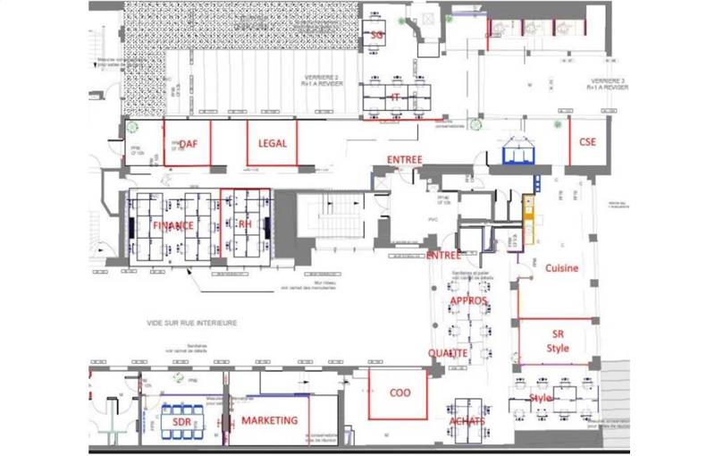 Location de bureau de 550 m² à Paris 10 - 75010 plan - 1