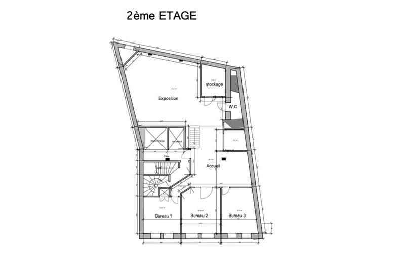 Location de bureau de 383 m² à Paris 10 - 75010 plan - 1