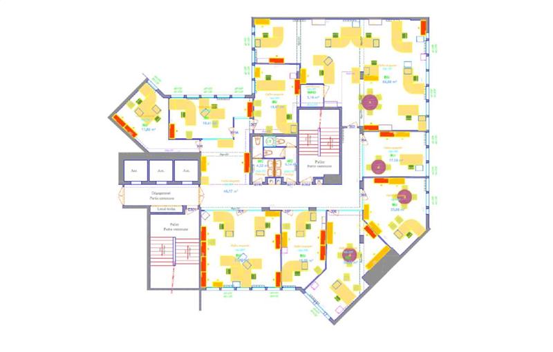 Location de bureau de 398 m² à Paris 10 - 75010 plan - 1