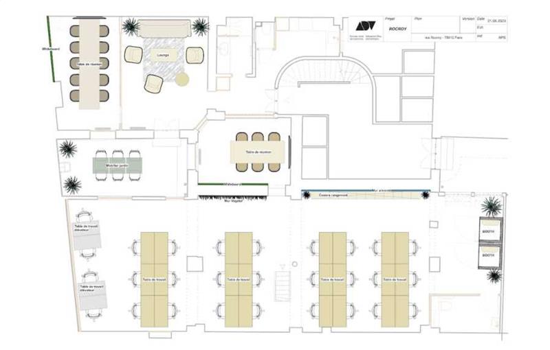 Location de bureau de 194 m² à Paris 10 - 75010 plan - 1