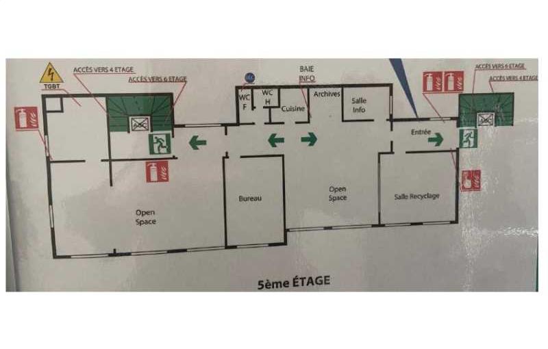 Location de bureau de 203 m² à Paris 10 - 75010 plan - 1