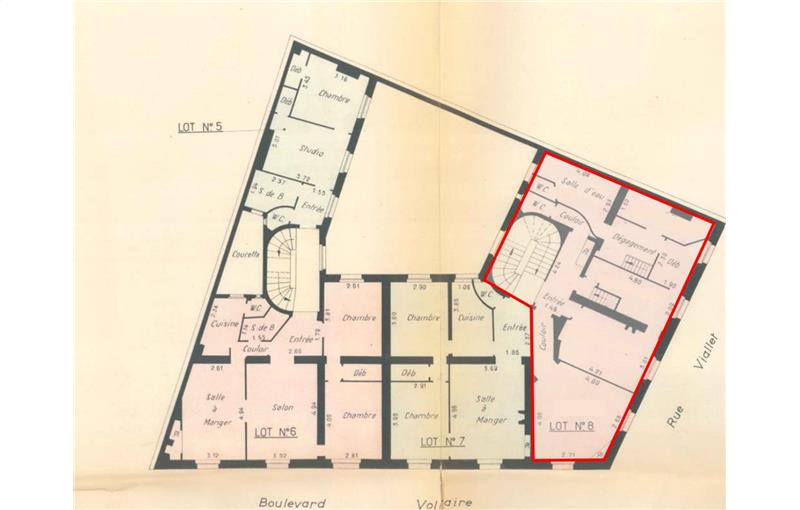 Location de bureau de 85 m² à Paris 11 - 75011 plan - 1