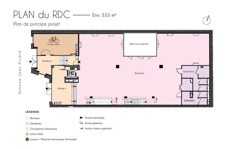 Location de bureau de 1 031 m² à Paris 11 - 75011 plan - 1