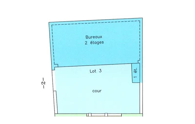 Location de bureau de 283 m² à Paris 11 - 75011 plan - 1