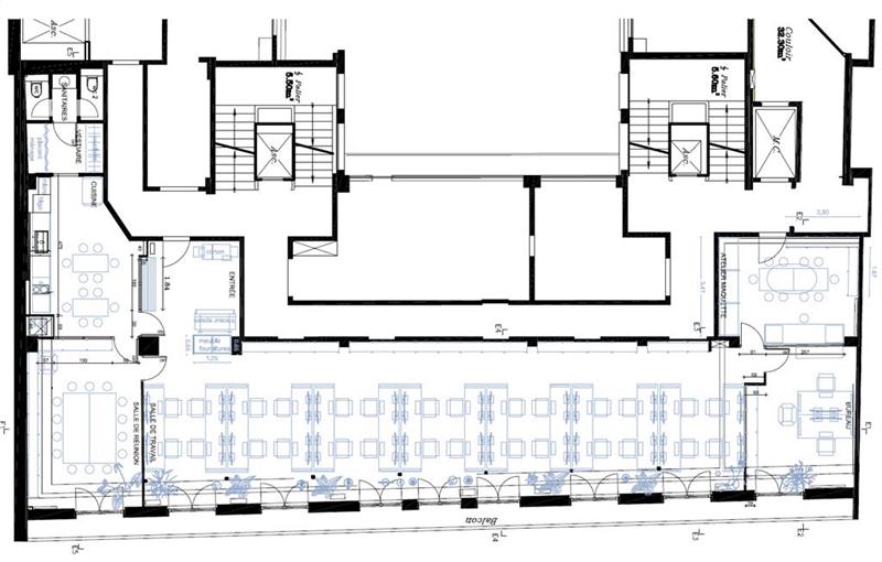 Location de bureau de 207 m² à Paris 11 - 75011 plan - 1