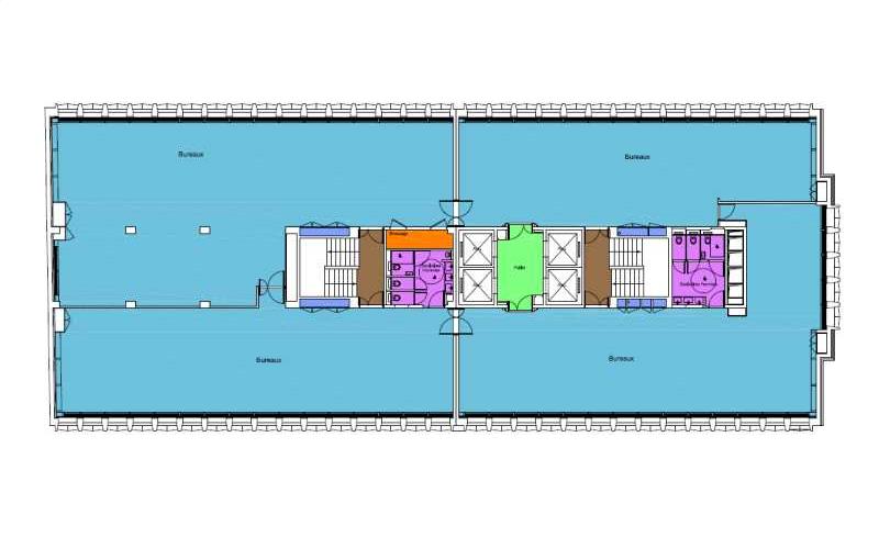 Location de bureau de 770 m² à Paris 12 - 75012 plan - 1