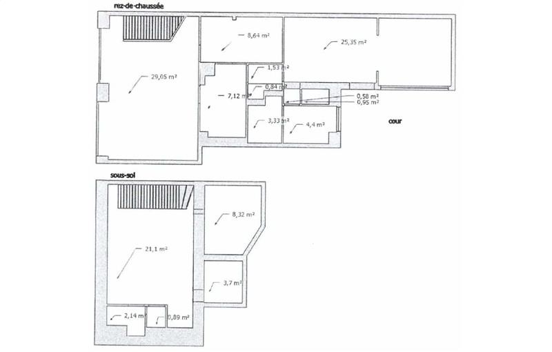 Location de bureau de 120 m² à Paris 12 - 75012 plan - 1