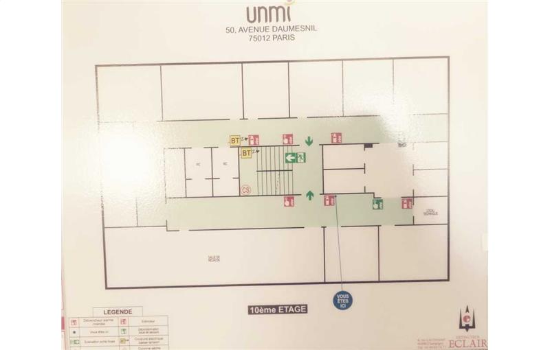 Location de bureau de 1 876 m² à Paris 12 - 75012 plan - 1