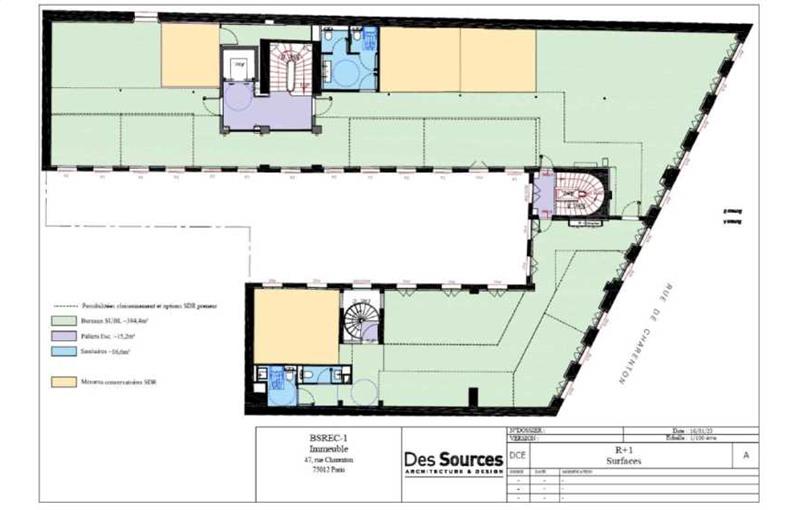 Location de bureau de 1 614 m² à Paris 12 - 75012 plan - 1