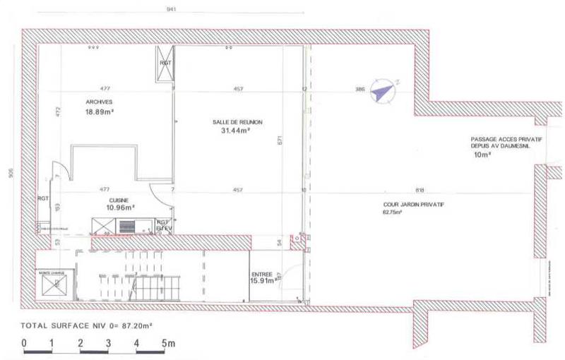 Location de bureau de 334 m² à Paris 12 - 75012 plan - 1