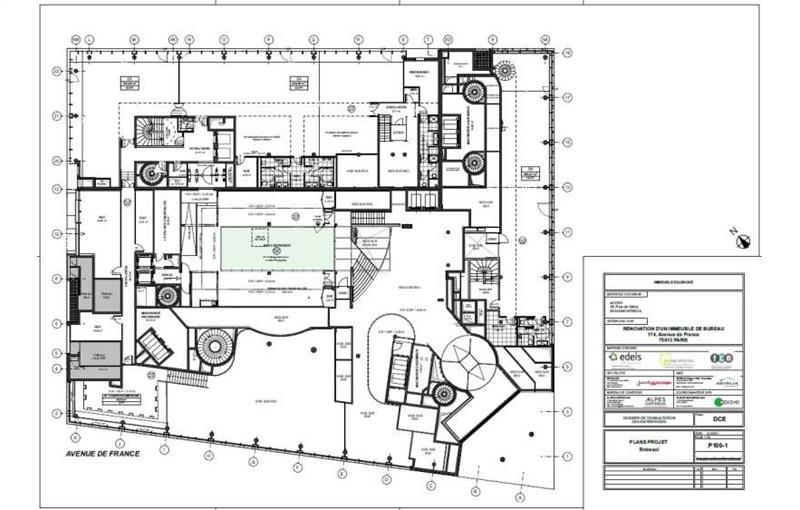 Location de bureau de 16 148 m² à Paris 13 - 75013 plan - 1