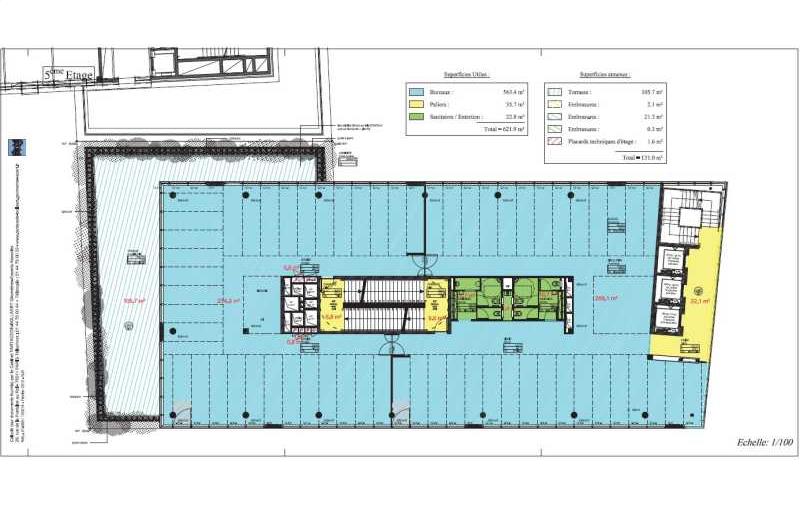 Location de bureau de 4 872 m² à Paris 13 - 75013 plan - 1