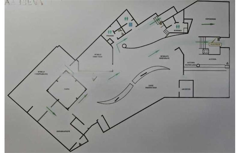 Location de bureau de 430 m² à Paris 13 - 75013 plan - 1