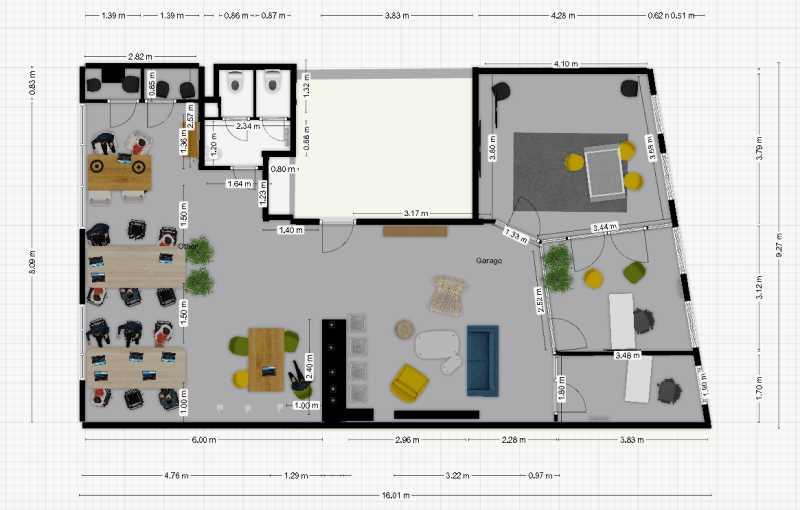 Location de bureau de 110 m² à Paris 13 - 75013 plan - 1