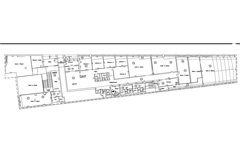 Location de bureau de 500 m² à Paris 13 - 75013 plan - 1