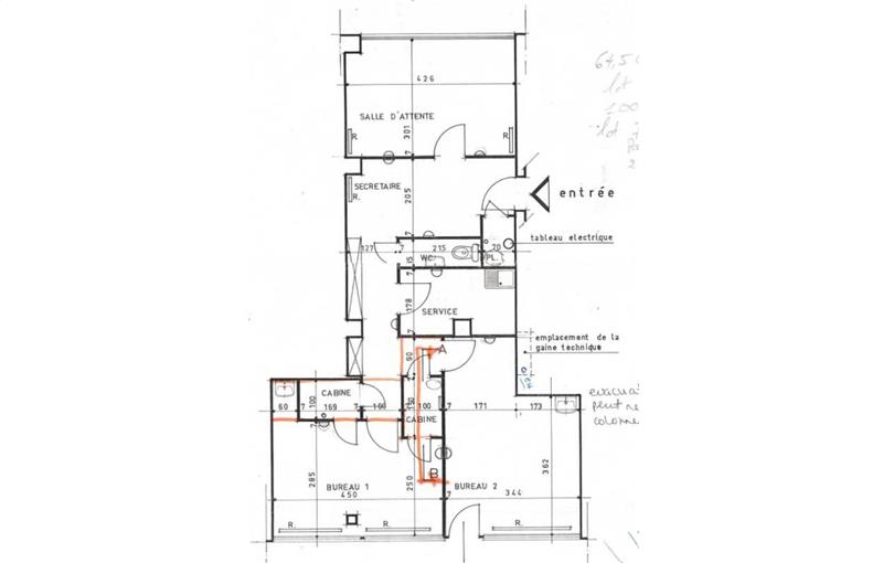 Location de bureau de 14 m² à Paris 14 - 75014 plan - 1