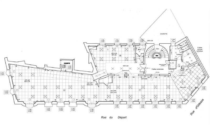 Location de bureau de 264 m² à Paris 14 - 75014 plan - 1