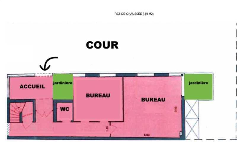 Location de bureau de 123 m² à Paris 14 - 75014 plan - 1