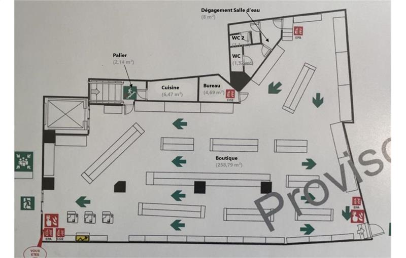 Location de bureau de 352 m² à Paris 14 - 75014 plan - 1