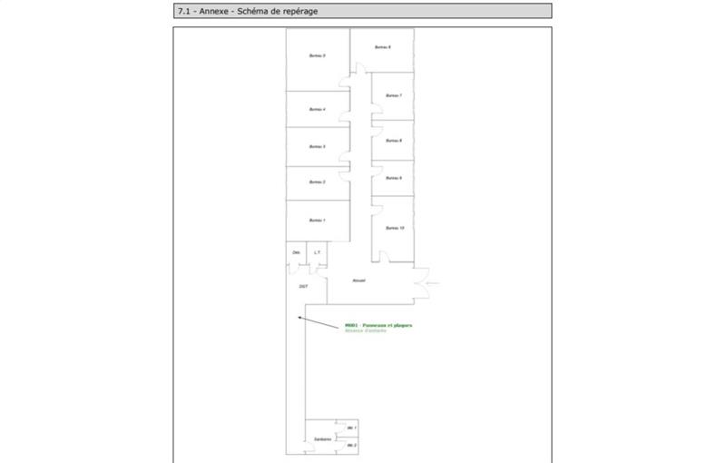 Location de bureau de 176 m² à Paris 15 - 75015 plan - 1