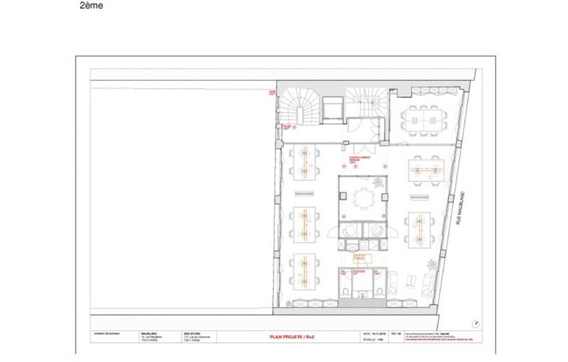 Location de bureau de 302 m² à Paris 15 - 75015 plan - 1