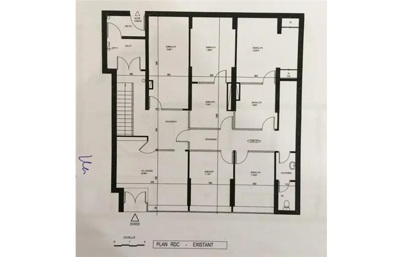 Location de bureau de 350 m² à Paris 15 - 75015 plan - 1