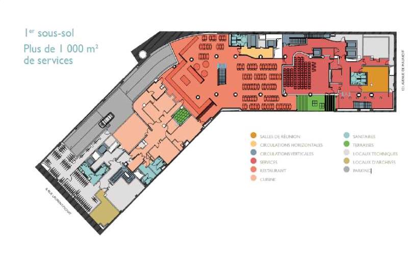 Location de bureau de 4 452 m² à Paris 16 - 75016 plan - 1