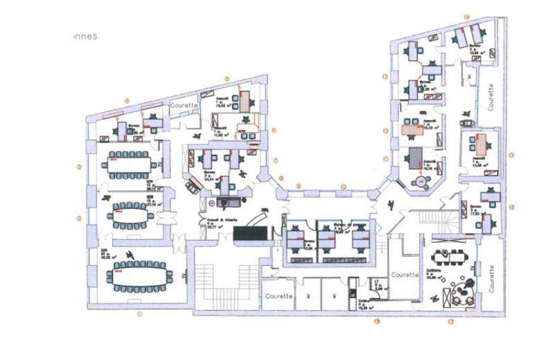 Location de bureau de 530 m² à Paris 16 - 75016 plan - 1