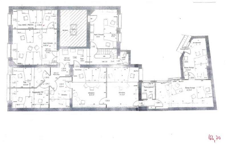 Location de bureau de 366 m² à Paris 16 - 75016 plan - 1