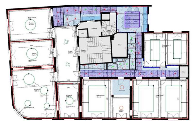 Location de bureau de 364 m² à Paris 16 - 75016 plan - 1