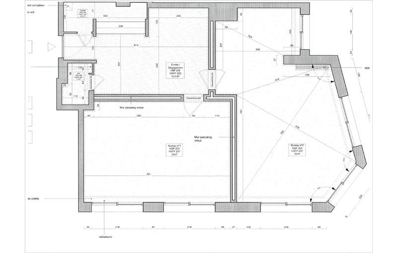 Location de bureau de 90 m² à Paris 16 - 75016 plan - 1