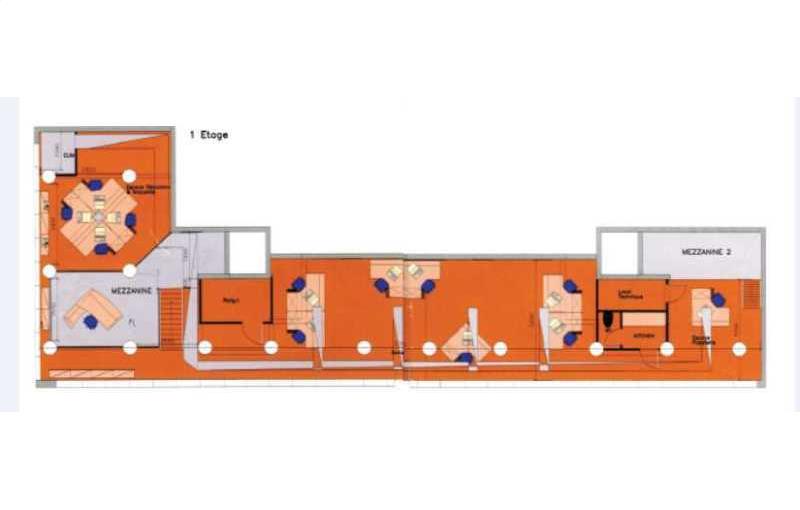 Location de bureau de 250 m² à Paris 17 - 75017 plan - 1