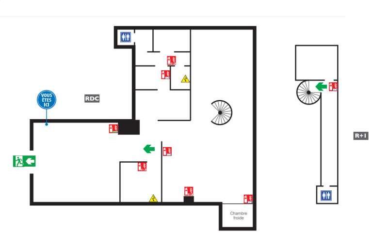 Location de bureau de 287 m² à Paris 17 - 75017 plan - 1