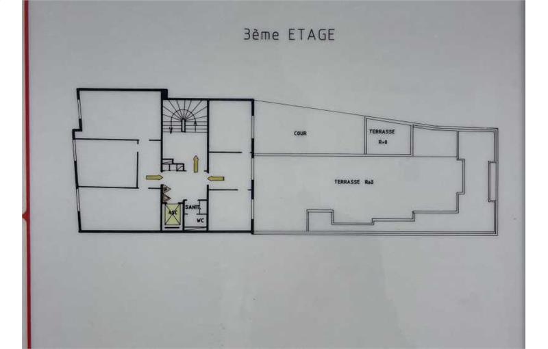 Location de bureau de 80 m² à Paris 17 - 75017 plan - 1