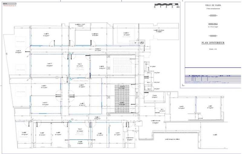 Location de bureau de 534 m² à Paris 17 - 75017 plan - 1