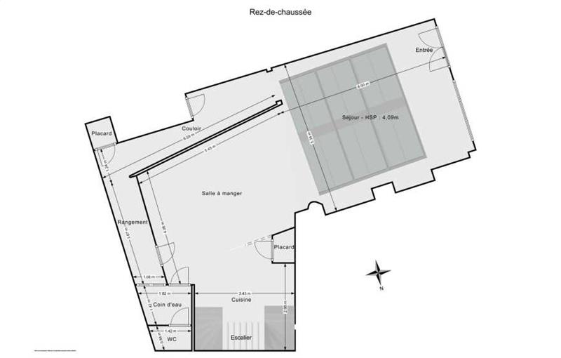 Location de bureau de 165 m² à Paris 17 - 75017 plan - 1