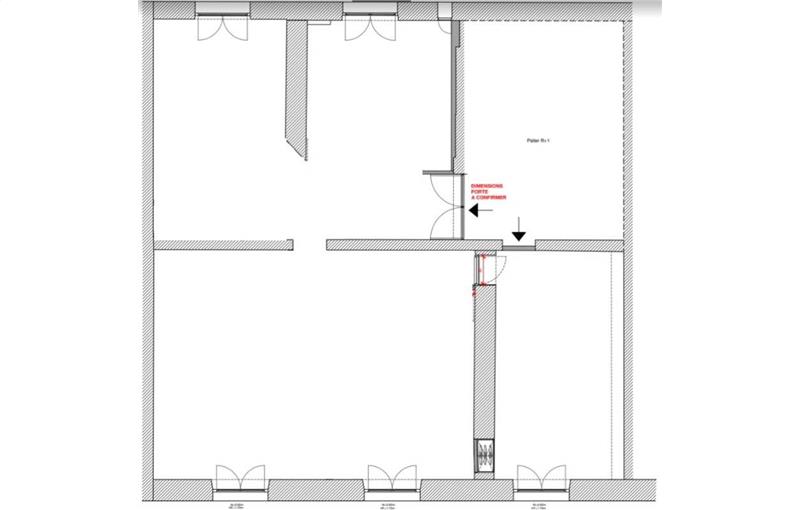 Location de bureau de 90 m² à Paris 17 - 75017 plan - 1