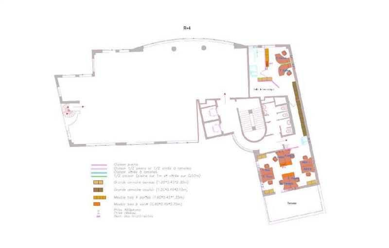 Location de bureau de 379 m² à Paris 17 - 75017 plan - 1