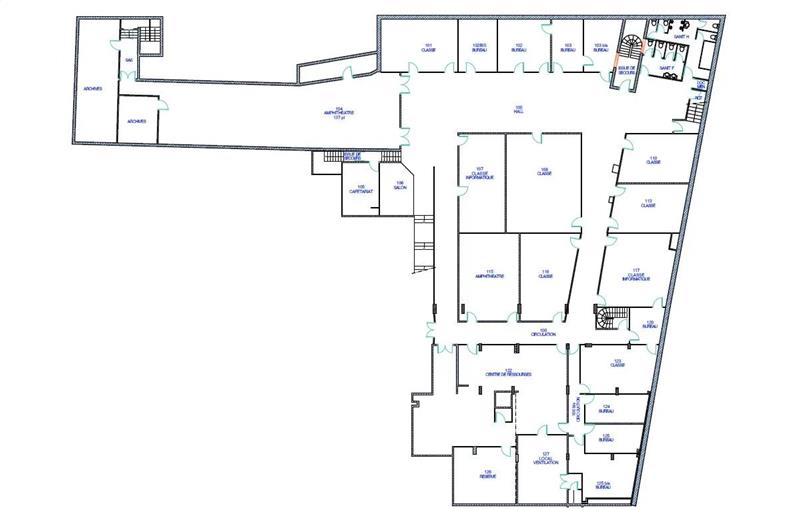 Location de bureau de 2 919 m² à Paris 17 - 75017 plan - 1