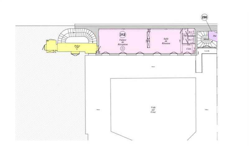 Location de bureau de 57 m² à Paris 2 - 75002 plan - 1