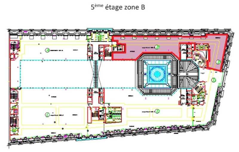 Location de bureau de 770 m² à Paris 2 - 75002 plan - 1