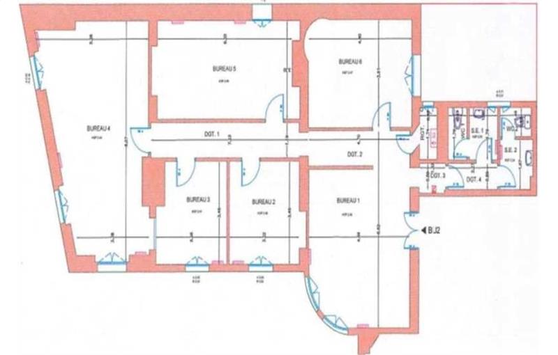 Location de bureau de 290 m² à Paris 2 - 75002 plan - 1