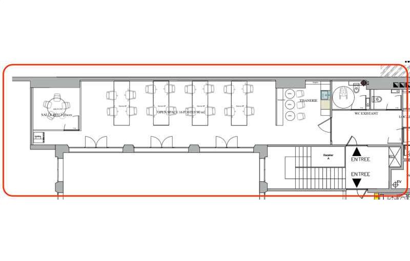 Location de bureau de 100 m² à Paris 2 - 75002 plan - 1