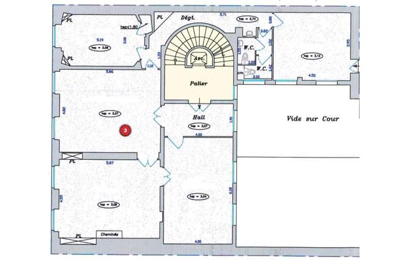 Location de bureau de 132 m² à Paris 2 - 75002 plan - 1