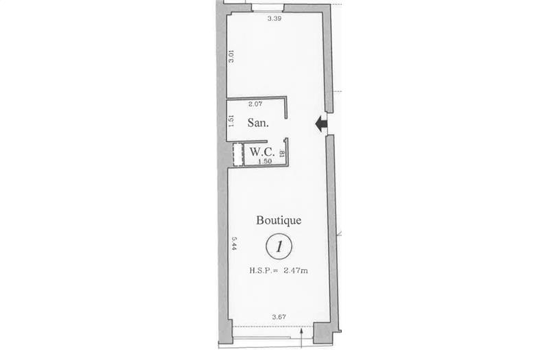 Location de bureau de 40 m² à Paris 2 - 75002 plan - 1