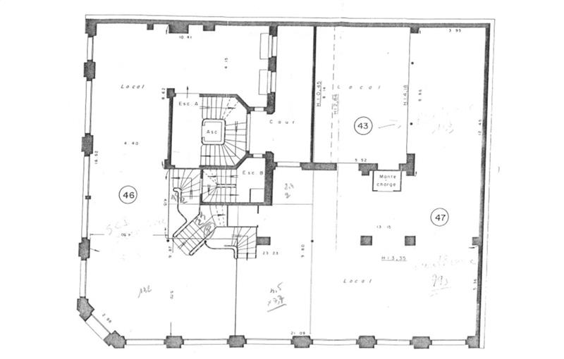 Location de bureau de 360 m² à Paris 2 - 75002 plan - 1