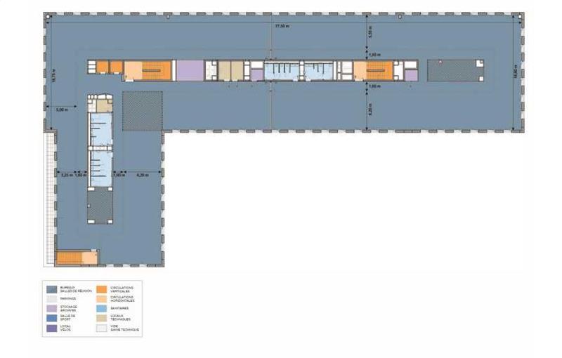 Location de bureau de 4 011 m² à Paris 20 - 75020 plan - 1